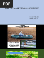 Digital Marketing Assessment: by Yashvi Bansal BBA (B) 2018-21