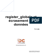 Register Globals Et Ecrasement de Donnees