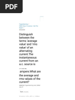 Distinguish Between The Terms Average Value and Rms Value of An Alternating Currentthe Instantaneous Current From An Ac Source Is Amperewhat Are The A - Physics - TopperLearning - Com - Silcx4bhh