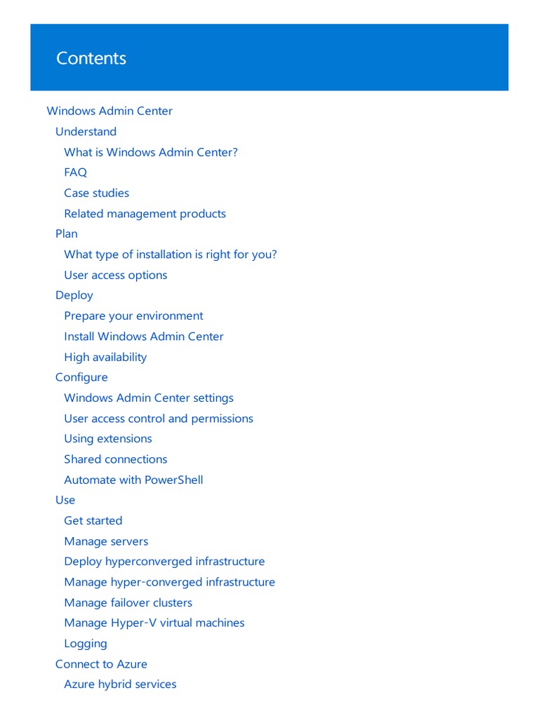 Windows Admin Center | PDF | Hyper V | Microsoft Windows