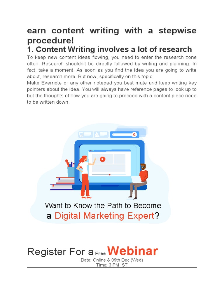 Beginner's Guide to Content Writing | PDF | Writers | Mass Media
