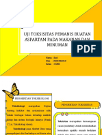 Suci - F201902010 - Tugas Toksikologi - Uji Toksisitas Pemanis Buatan Aspartam Pada Makanan Dan Minuman