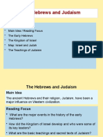 The Hebrews and Judaism: Preview