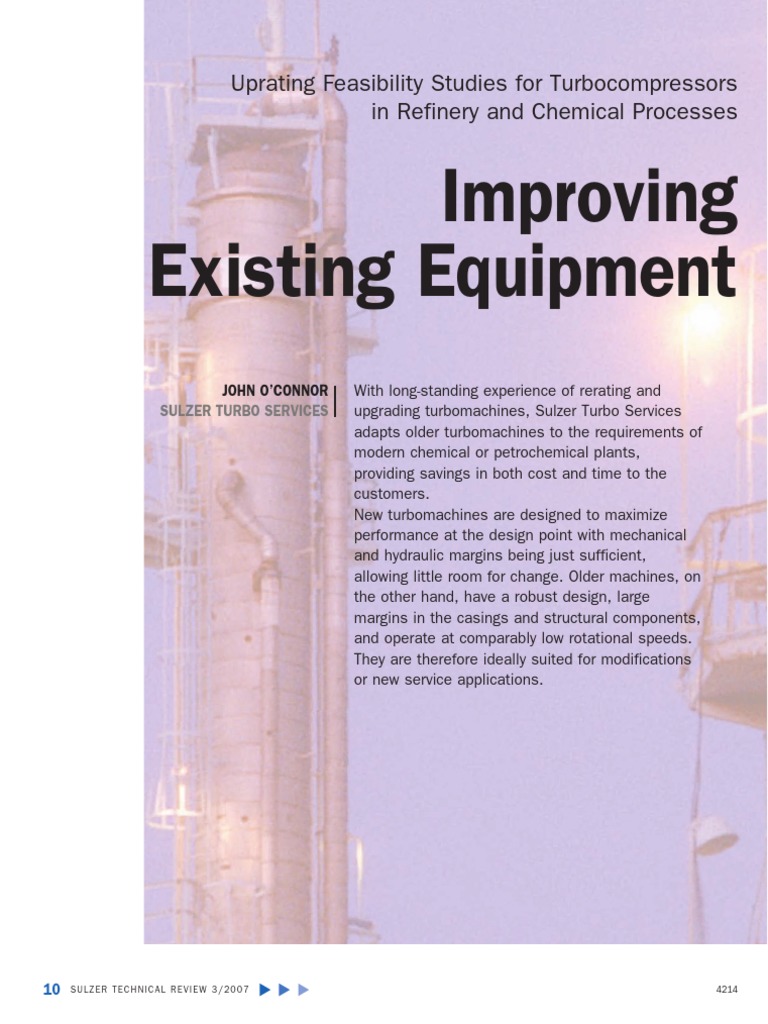 Sulzer Revamp Compressor | PDF | Turbocharger | Turbomachinery