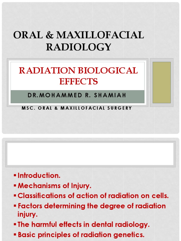 Biological Effects of Ionizing Radiation | PDF | Ionizing Radiation ...