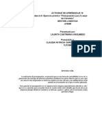 Guía 10 - Evidencia 6 Ejercicio Práctico "Presupuestos para La Empresa LPQ Maderas