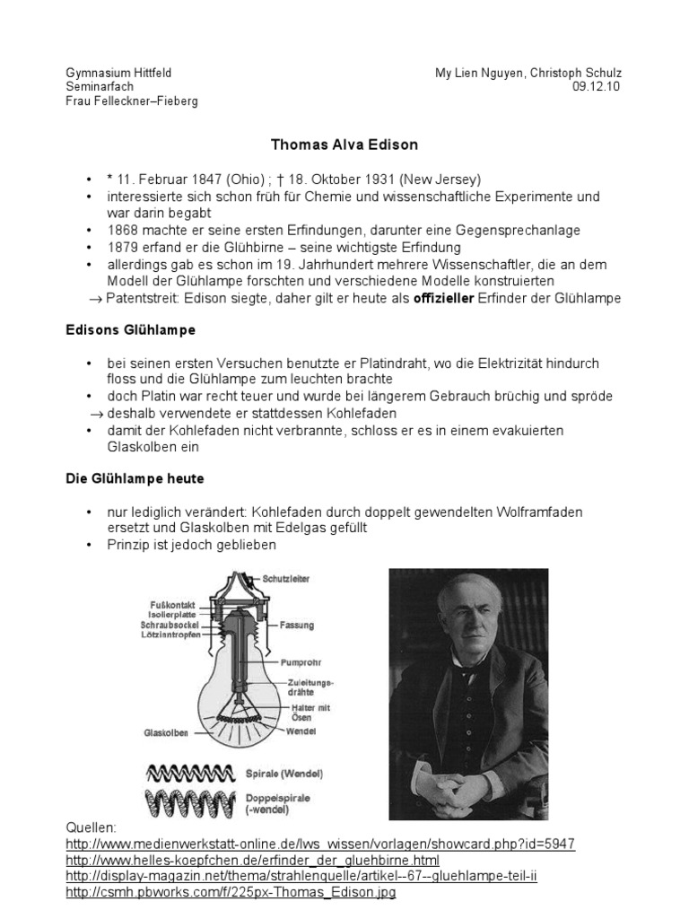 Get Thomas alva edison erfindungen For iPhone