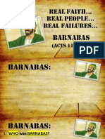 Real Faith Real People Real Failures : Barnabas
