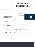 Modules in Religious Ed 1