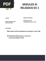 Modules in Religious Ed 1