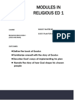 Modules in Religious Ed 1