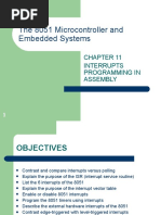 The 8051 Microcontroller and Embedded Systems: Interrupts Programming in Assembly