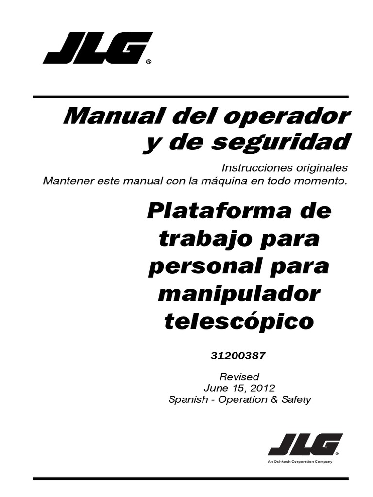 Manual de Operacion Telehandler G6-42P PDF | PDF | Neumático | Soldadura