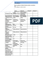 Jackson Davis College Comparison Worksheet 2020