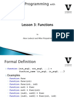 Lesson 3: Functions: Akos Ledeczi and Mike Fitzpatrick