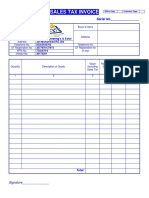 Sales Tax Invoice RCC