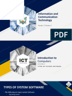 Information and Communication Technology: Form 3 Term 1