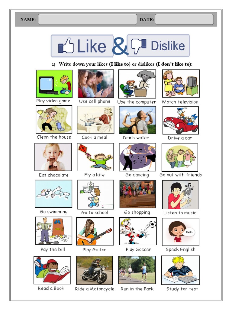 Activity Preferences Survey | PDF