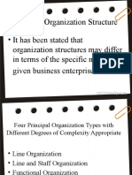 Types of Organization Structure 130 230