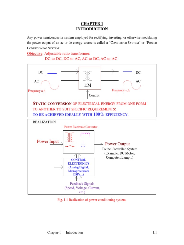 Review of Power Electronics Chapter1 PDF Power Electronics