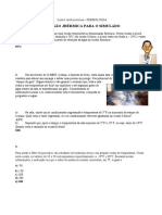 Lista de exercícios de termologia revisão Jhérmica