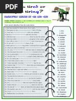 Adjectives Ending in Ed and Ing Vezbi