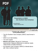 Presentation On SSGC (Sui Southern Gas Company) : Group Members: Fahad-Ur-Rehman Khan