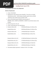 Oracle 11g (Unix) /SQL 2008 (XP) Installation Guide