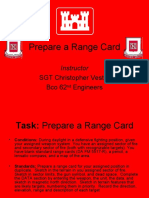 Prepare A Range Card: SGT Christopher Vester Bco 62 Engineers
