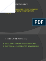 What Is Sewing M/C?: The M/C Which Is Used To Stitch Fabric or Other Material Together With Thread