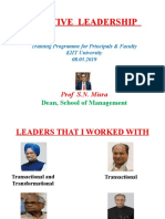 Effective Leadership: Dean, School of Management
