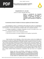 Requerimento para criação de Comissão Covid 19 na CLDF