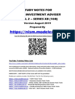 Nism Investment Adviser Level2 Study Notes PDF