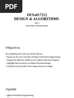 Unit 5 - Basic Object Oriented Design