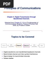 Principles of Communications: Chapter 5: Digital Transmission Through Bandlimited Channels