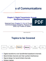 Principles of Communications: Chapter 5: Digital Transmission Through Bandlimited Channels