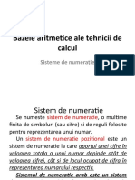 Bazele Aritmetice Ale Tehnicii de Calcul