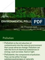 Environmental Pollution: Dr. Prasenjit Adak
