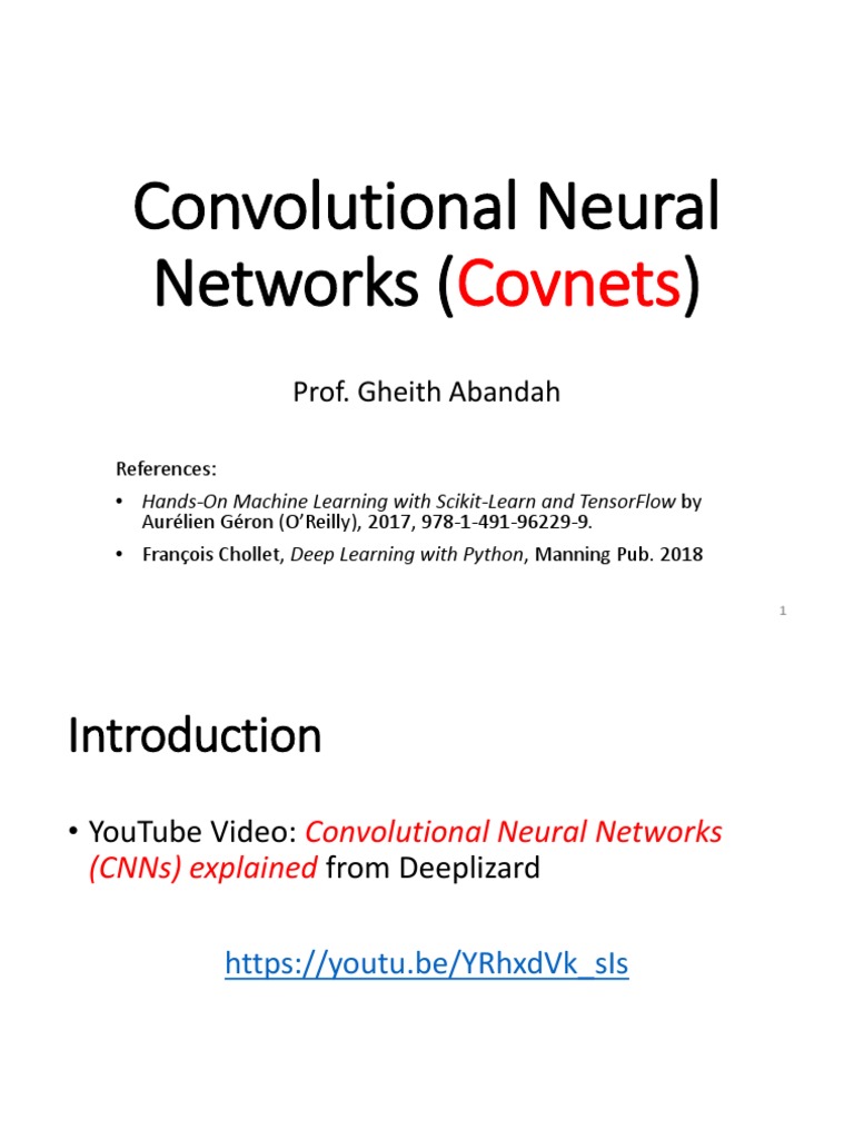 Convolutional Neural Networks : Covnets | PDF | Computational ...