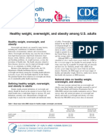 Healthy Weight, Overweight, and Obesity Among U.S. Adults