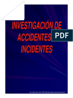 Investigacion de Accidentes e Incidentes Laborales PDF