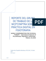 Reporte Práctica Clinica Digital en Fisioterapia - Versión en Español