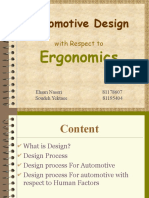 Automotive Design: Ergonomics