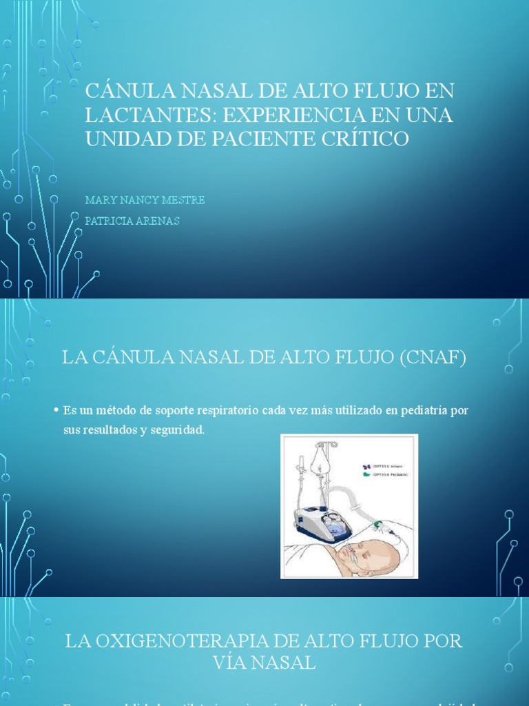 Eficacia de la CNAF en Lactantes Críticos | PDF | Sistema respiratorio ...