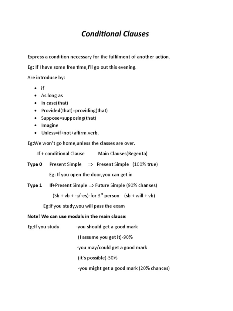 Conditional Clauses & Passive Voice | PDF | Semantic Units | Verb