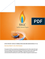Recruitment HR Strategies: Effective HR Stategy Formulation and Implementation at SSG