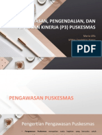 Pengawasan, Pengendalian, Dan Penilaian Puskesmas (P3)