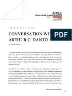 Conversation With Arthur C. Danto: N T E R V I S T E