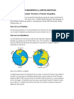 POSICIÓN GEOGRÁFICA y CARTAS NÁUTICAS