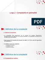 Chap-2  Complexité et optimalité